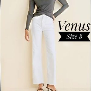 Venus Summer White Jean Flare Size 8